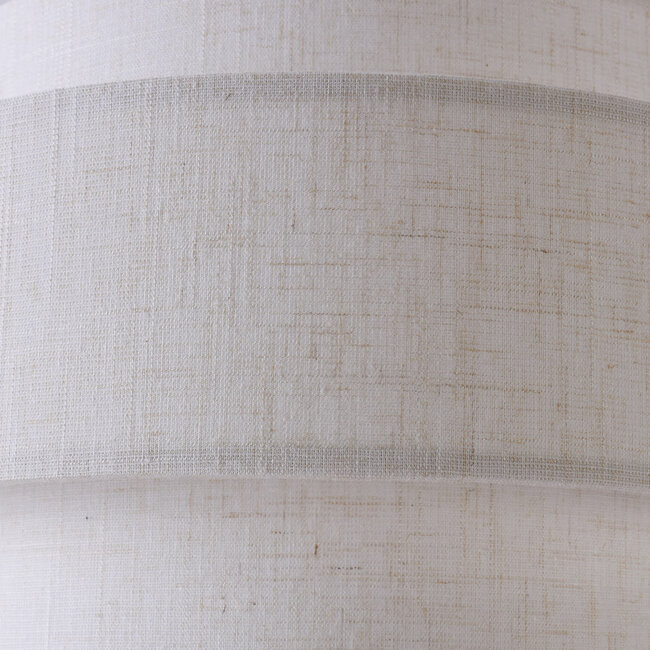 Lampe à poser Masa avec abat-jour en lin à quatre étages