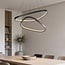 Dimmable design à 3 étapes Nivara avec double anneaux LED en noir