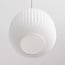 Suspension Meliora à 3 lumières - beige et verre laiteux strié