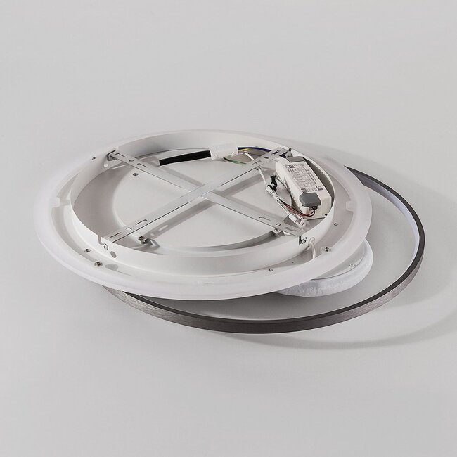 Plafonnier Eclipse dimmable à 3 étapes LED - blanc et gris