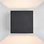 Applique murale extérieure carrée Oliver - anthracite avec LED intégrée
