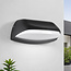 Applique murale extérieure industrielle Jessy - noire avec LED intégrée