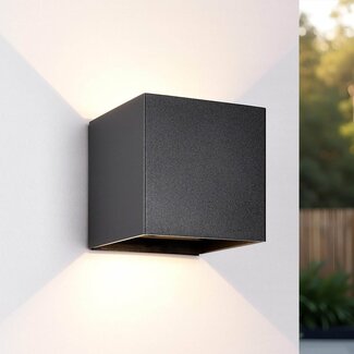 Lampe murale rechargeable Arden avec détecteur de mouvement - noir