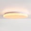 Plafonnier LED dimmable à 3 étapes Corinda avec aspect marbre foncé - blanc