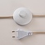 Lampadaire Corry avec abat-jour en lin - beige sable