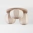 Plafonnier Florina avec 3 abat-jours en lin beige - taupe