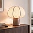 Lampe de table Myrna avec abat-jour en lin - taupe