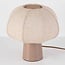 Lampe de table Myrna avec abat-jour en lin - taupe