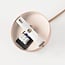 Lampe de table Myrna avec abat-jour en lin - taupe