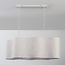 Suspension Hirom à 2 lumières - beige et abat-jour en lin