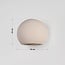 Applique murale Wabi Sabi Bolia en ciment - blanc