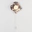 Applique murale Karise avec marbre Bulgari et boule en verre