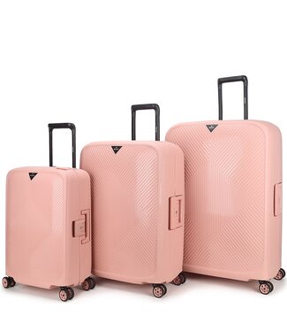 Decent Axiss-Fix Kofferset Roze Inhoud 43, 80, 110 Liter