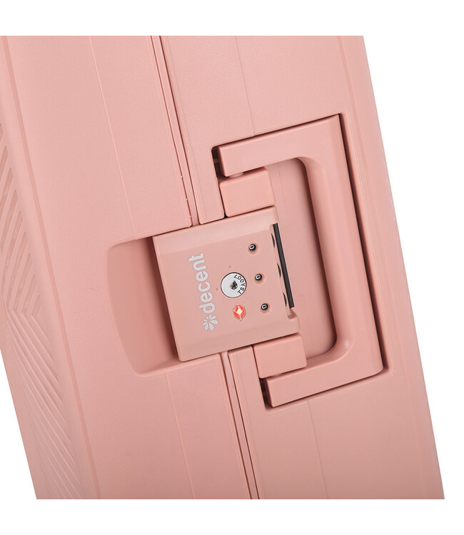Decent Axiss Fix Handbagage koffer Lichtroze 55X37X23 CM