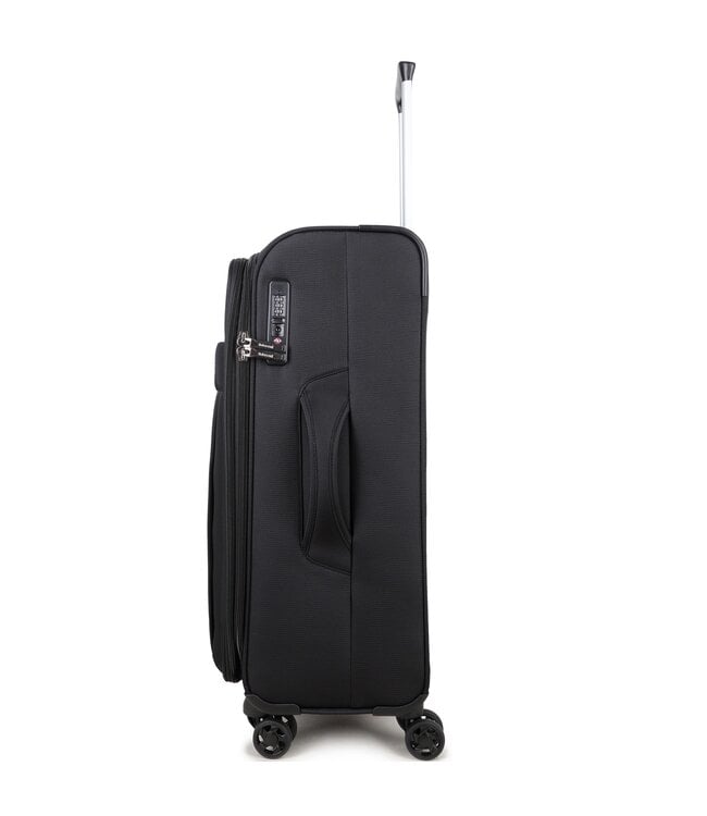 Decent D-Upright Handbagage koffer Zwart 55X35X20 CM