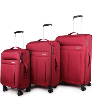 Decent D-Upright Kofferset Rood Inhoud 34, 65, 102 Liter