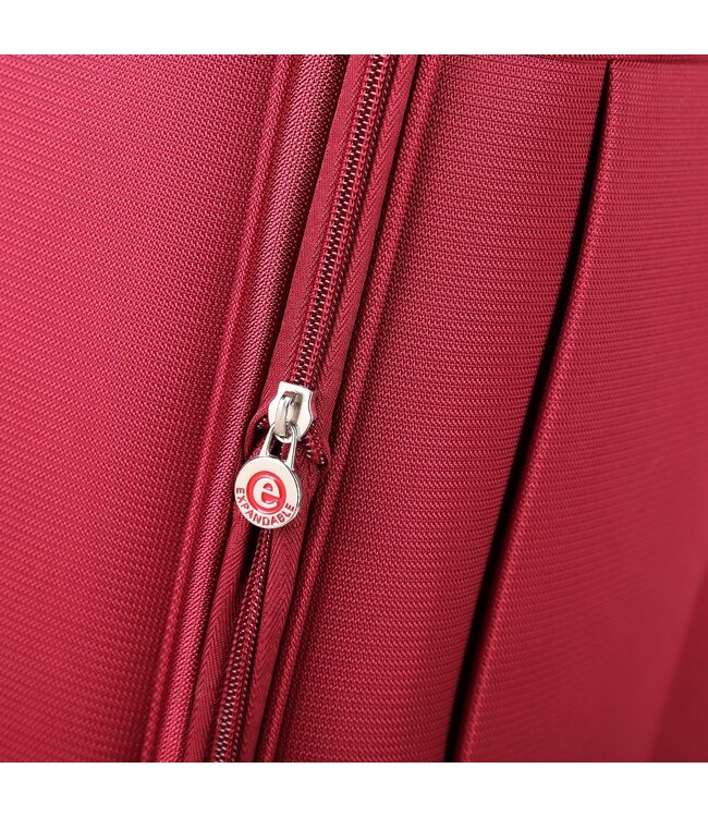 Decent D-Upright Kofferset Rood