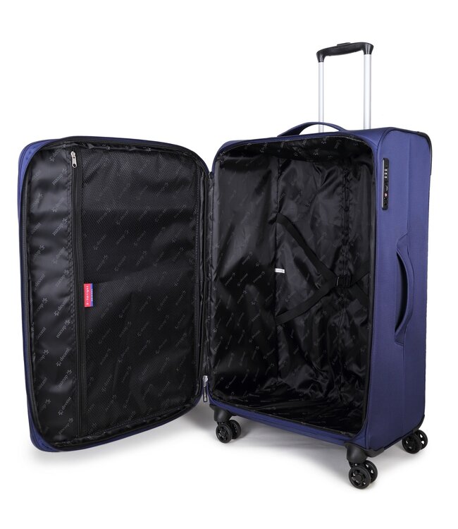 Decent D-Upright Grote koffer Donkerblauw 76X46X32 CM