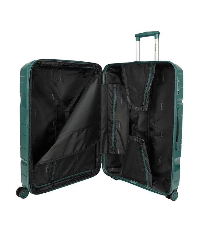 Decent One-City Kofferset Groen Inhoud 105, 72 en 36 Liter