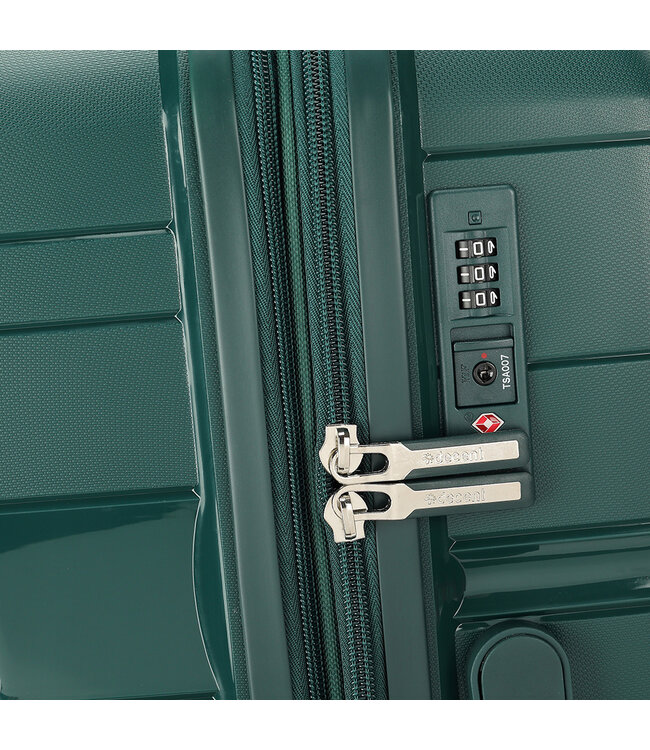 Decent Decent One-City Set de Valises Vert 76x51x31cm