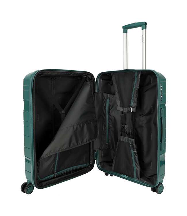 Decent One-City Koffer Medium Groen 72 Liter 67x47x28cm