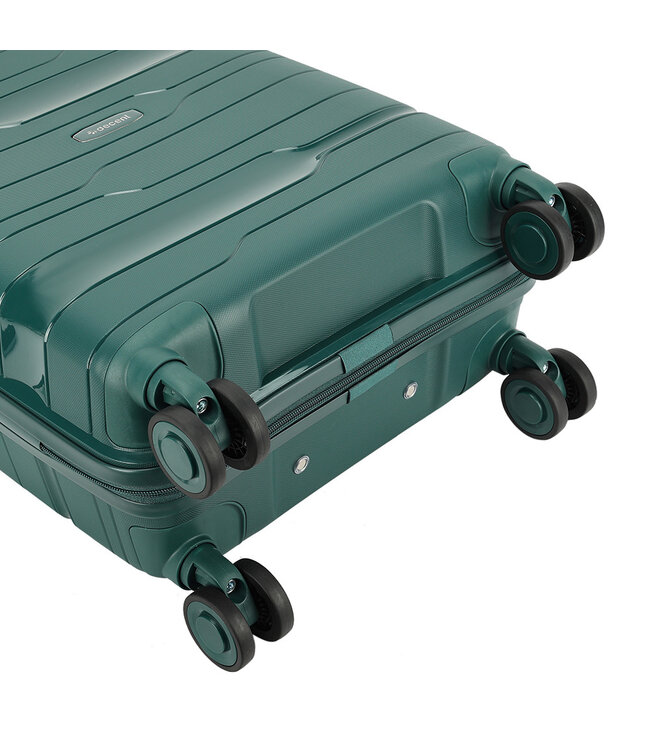 Decent One-City Handbagage Koffer Groen 36 Liter 55x38x20cm
