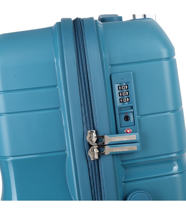 Decent One-City Handbagage Koffer Petrol 36 Liter 55x38x20cm