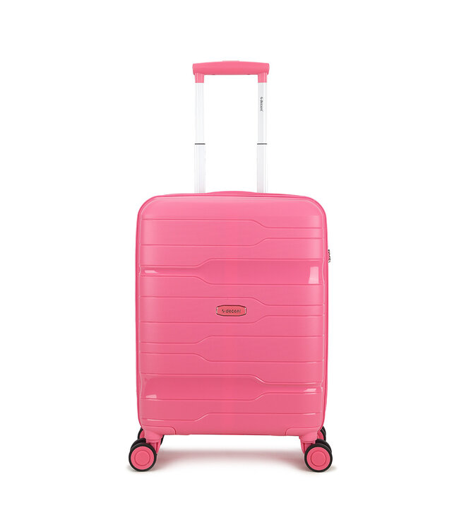 Decent One-City Roze Handbagage Koffer 36 Liter 55x38x20cm
