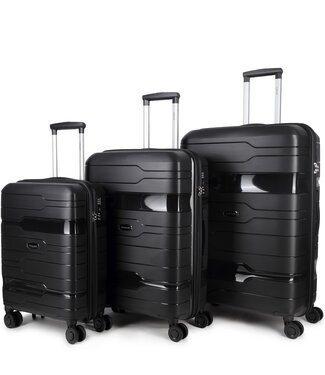 Decent Decent One-City Set de Valises Noir 76x51x31cm