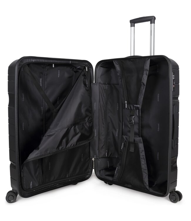 Decent One-City Zwarte Kofferset Inhoud 105, 72 en 36 Liter