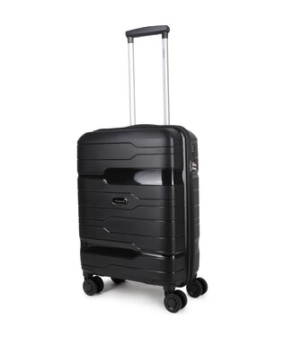 Decent One-City Handbagage Koffer Zwart 36L 55x38x20cm