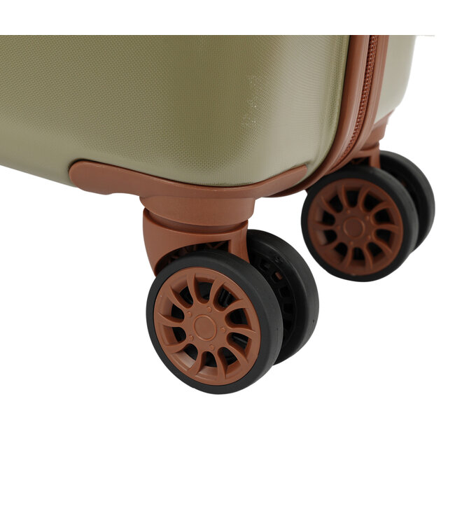 Decent Retro Handbagage koffer Groen 55X35X20 CM