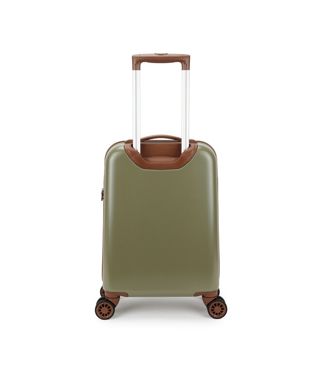 Decent Retro Handbagage koffer Groen 55X35X20 CM