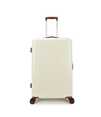 Decent Retro Grote Koffer Wit 96L 76x48x30cm