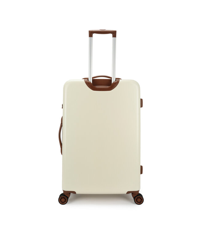 Decent Decent Retro Grande Valise Blanc 96L 76x48x30cm