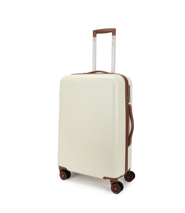 Decent Retro Medium koffer Wit 66X42X26 CM