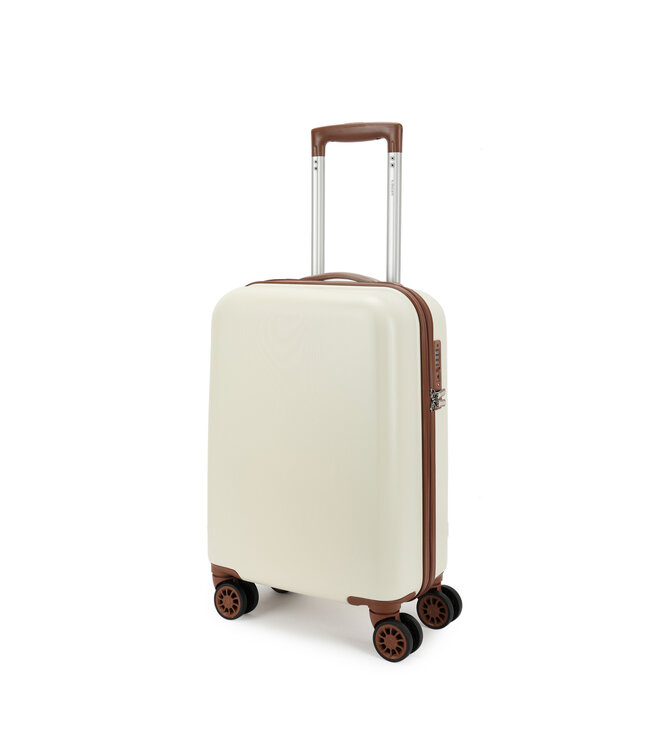 Decent Decent Retro Valise Cabine Blanc 35L 55x35x20cm