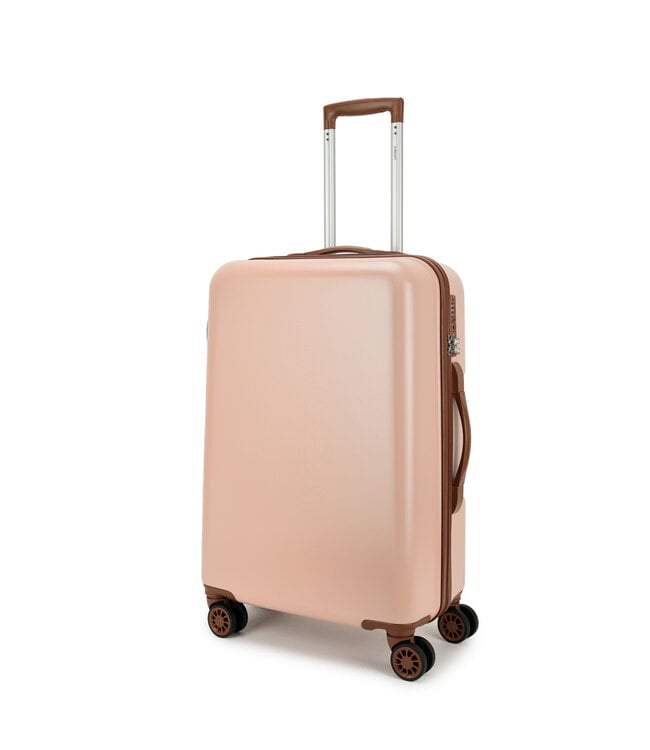 Decent Retro Koffer Roze Medium inhoud 65L 66X42X26CM