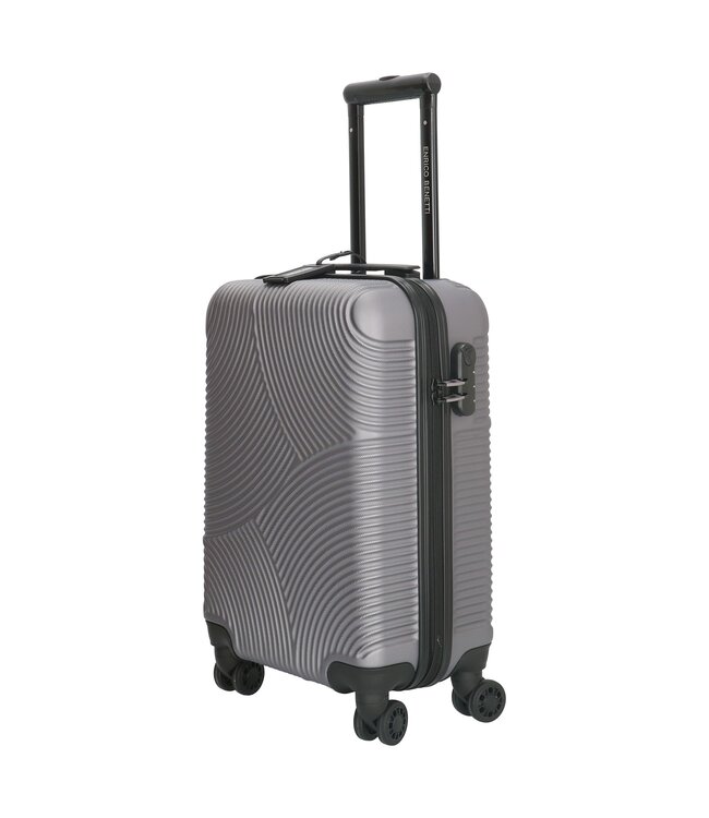 Enrico Benetti Reiskoffers Louisville Grijs Kofferset 2-Delig 91 en 30L