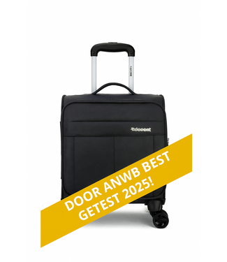 Decent D-Upright Underseat Handbagage Koffer Zwart 29L 42x32x20cm