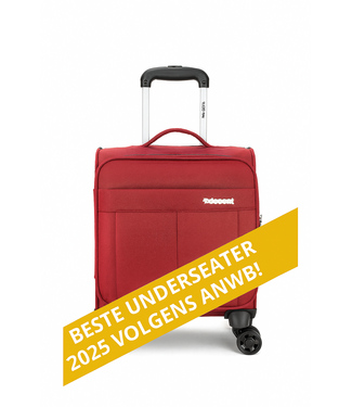 Decent D-Upright Underseat Handbagage Koffer Rood 29L 42x32x20cm