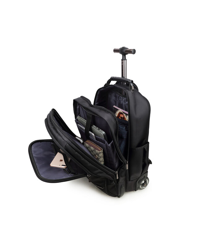 Decent B-To work Laptop Backpack/Wheels Zwart 52X38x23 CM