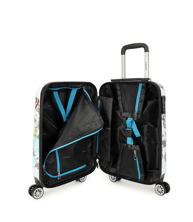 Decent Forenza Handbagage koffer Butterfly 55X35X20 CM