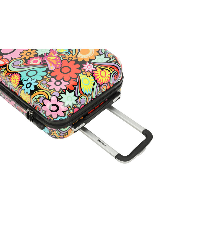 Decent Forenza Handbagage koffer Flowers 55X35X20 CM