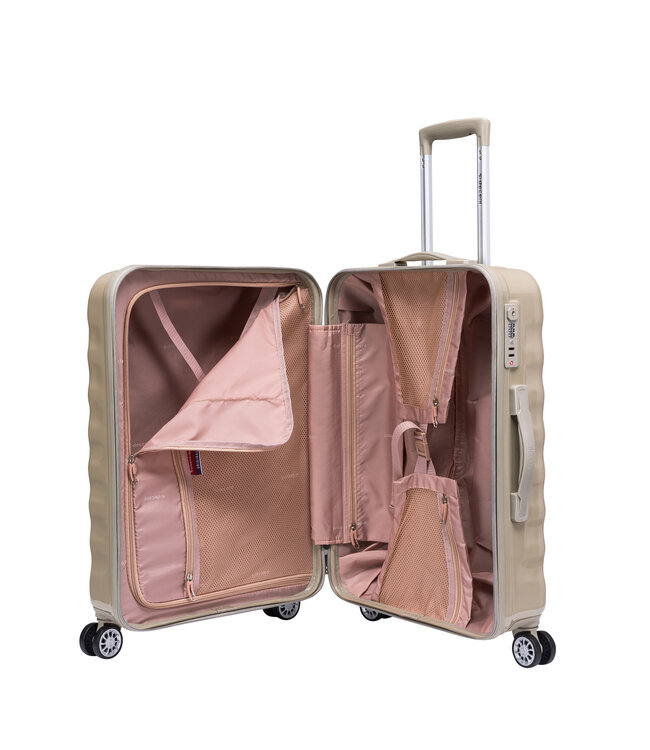 Decent Decent Valise Moyenne Champagne 70L 67x43x26cm