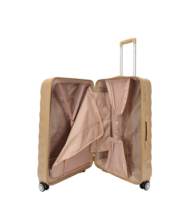 Decent Exclusivo-One Grote koffer Beige 77X48X28 CM