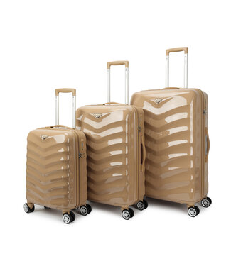 Decent Exclusivo-One Kofferset Zand Inhoud 35, 70, 97 Liter