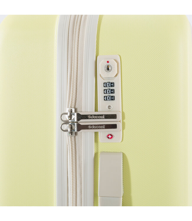 Decent Decent Set de Valises Jaune 76x48x30cm