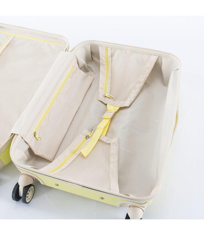 Decent Decent Set de Valises Jaune 76x48x30cm