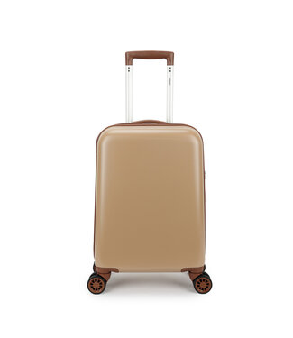 Decent Retro Handbagage Koffer Beige 35L 55x35x20cm